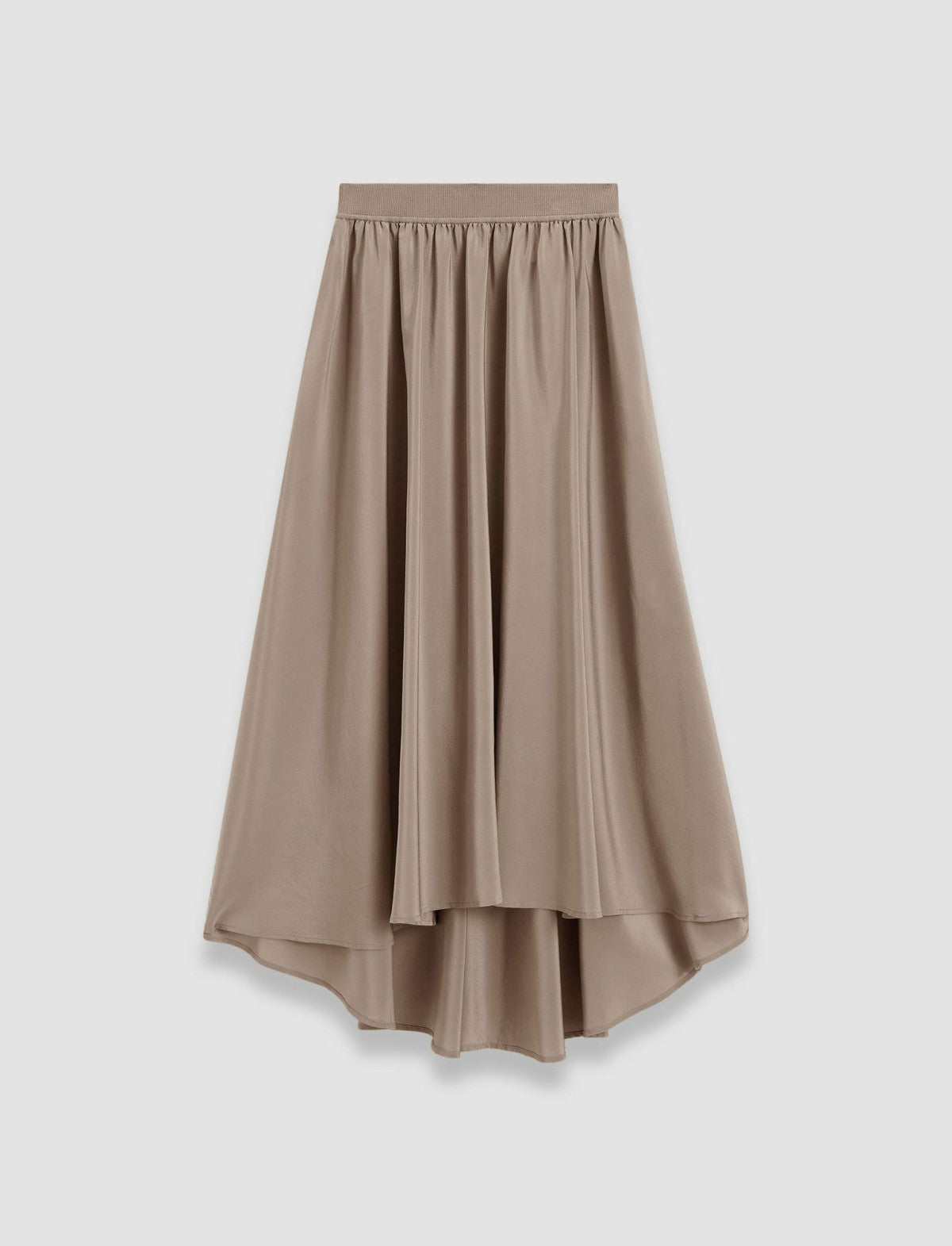 JOSEPH Fashion Women Violet Crepe de Soie Silk Skirt Escargot