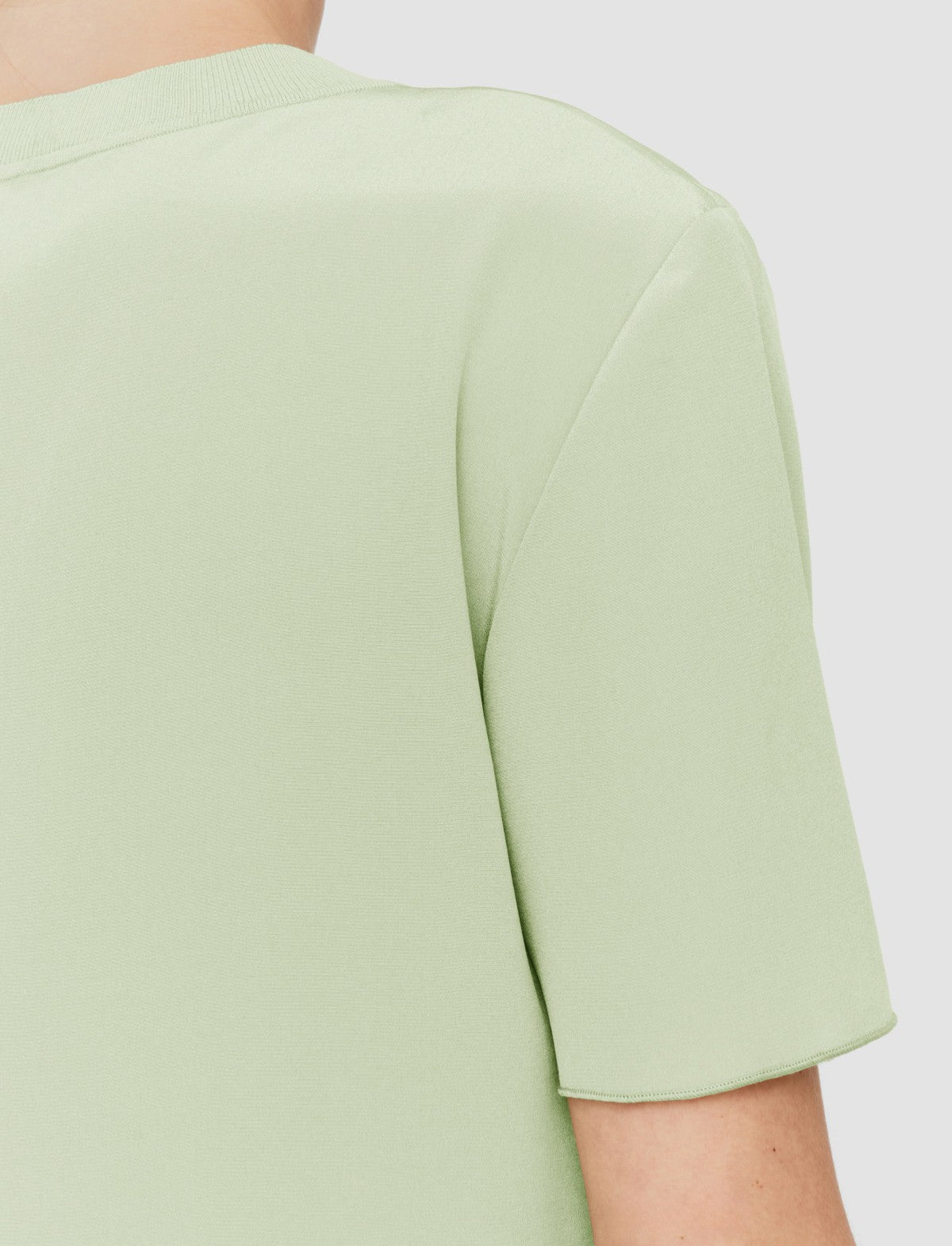 JOSEPH Fashion Women Rubin Crepe de Soie Silk Blouse Matcha