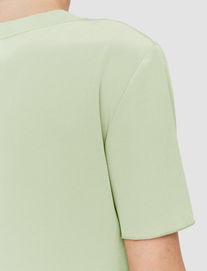 JOSEPH Fashion Women Rubin Crepe de Soie Silk Blouse Matcha