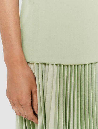 JOSEPH Fashion Women Rubin Crepe de Soie Silk Blouse Matcha