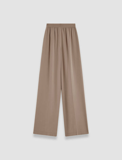 JOSEPH Fashion Women Hulin Crepe de Soie Silk Trousers Escargot