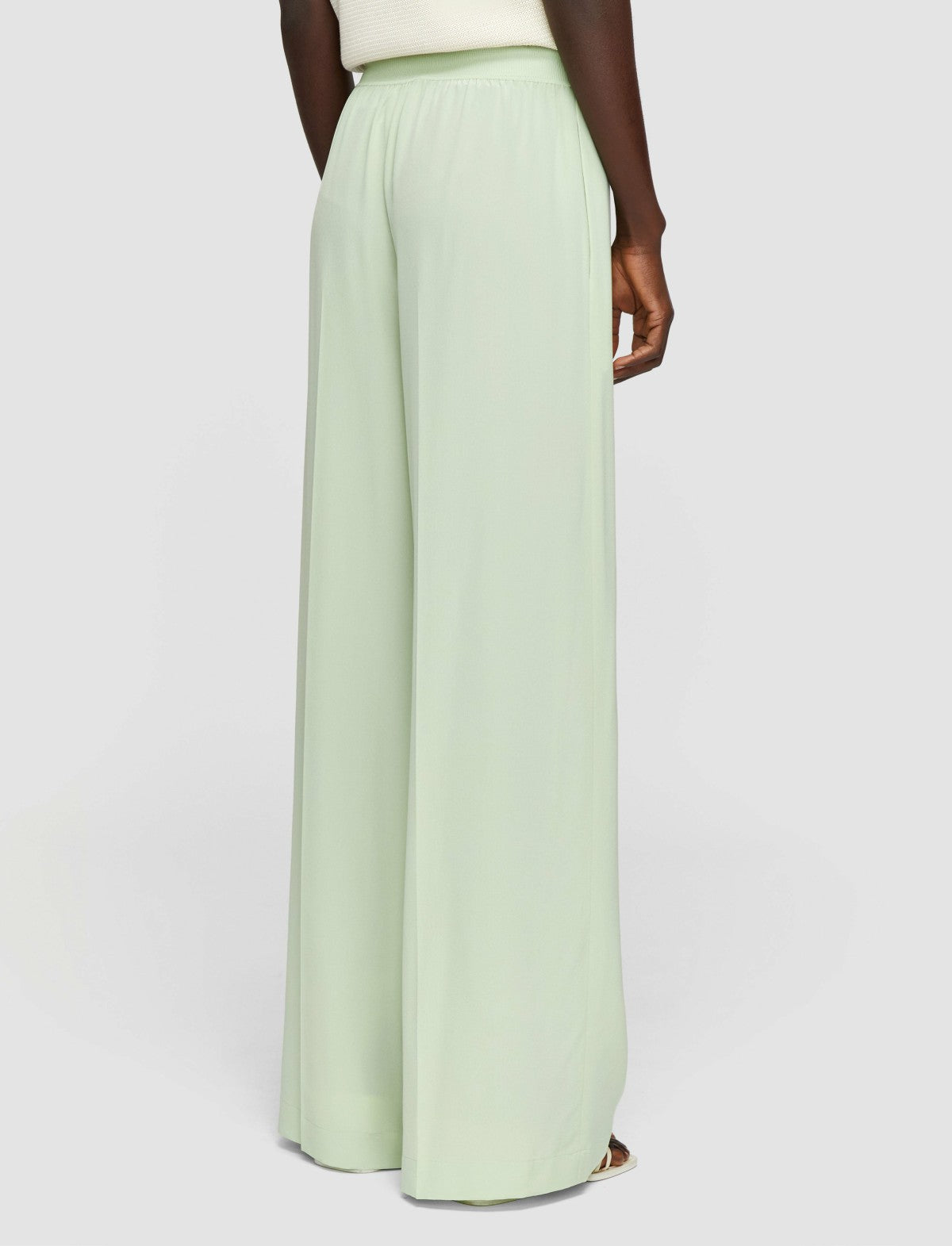JOSEPH Fashion Women Hulin Crepe de Soie Silk Trousers Matcha