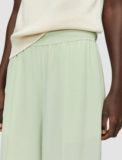 JOSEPH Fashion Women Hulin Crepe de Soie Silk Trousers Matcha