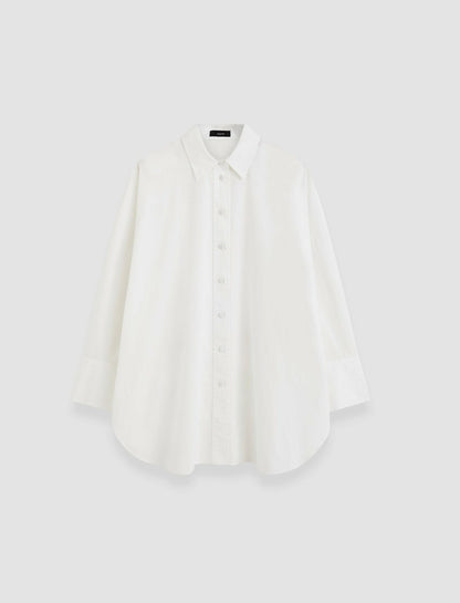 JOSEPH Fashion Women Comete Poplin Cotton Shirt White
