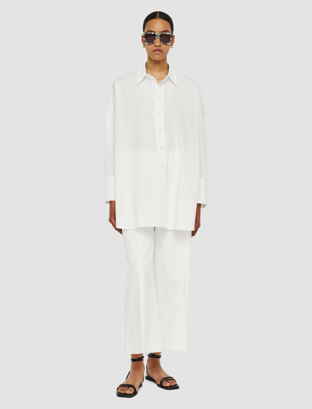 JOSEPH Fashion Women Comete Poplin Cotton Shirt White