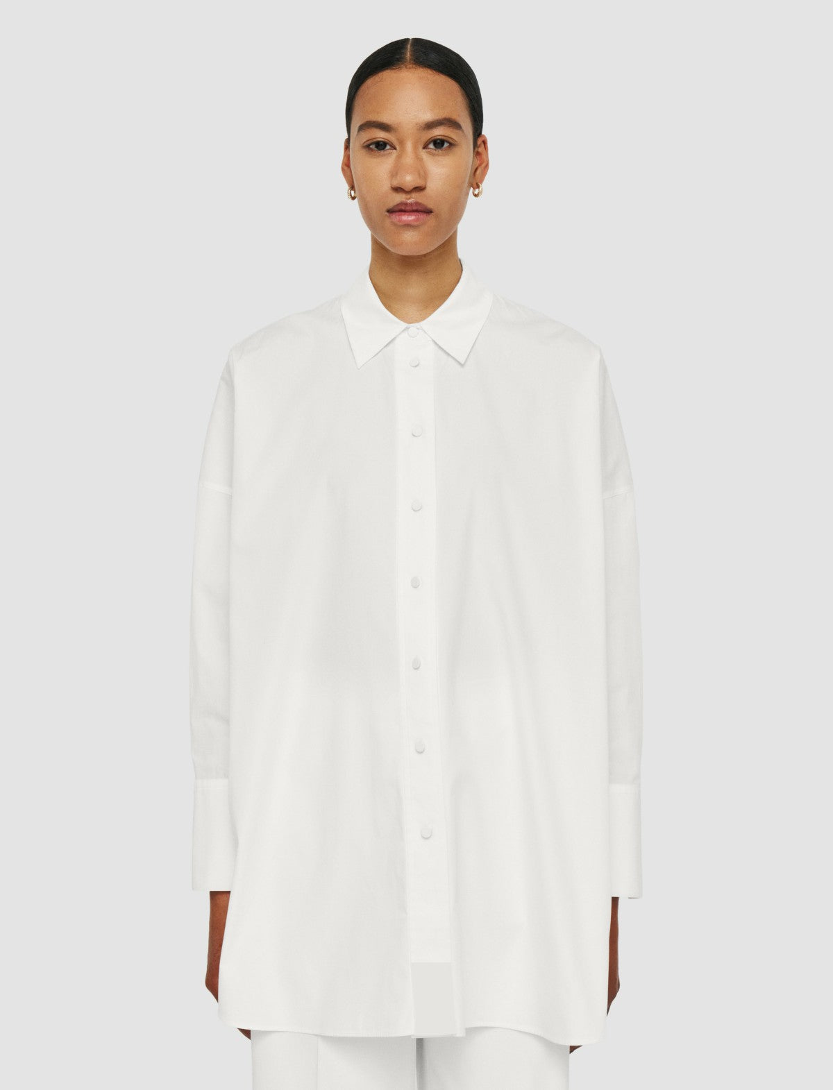JOSEPH Fashion Women Comete Poplin Cotton Shirt White