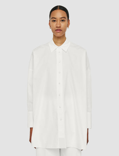 JOSEPH Fashion Women Comete Poplin Cotton Shirt White
