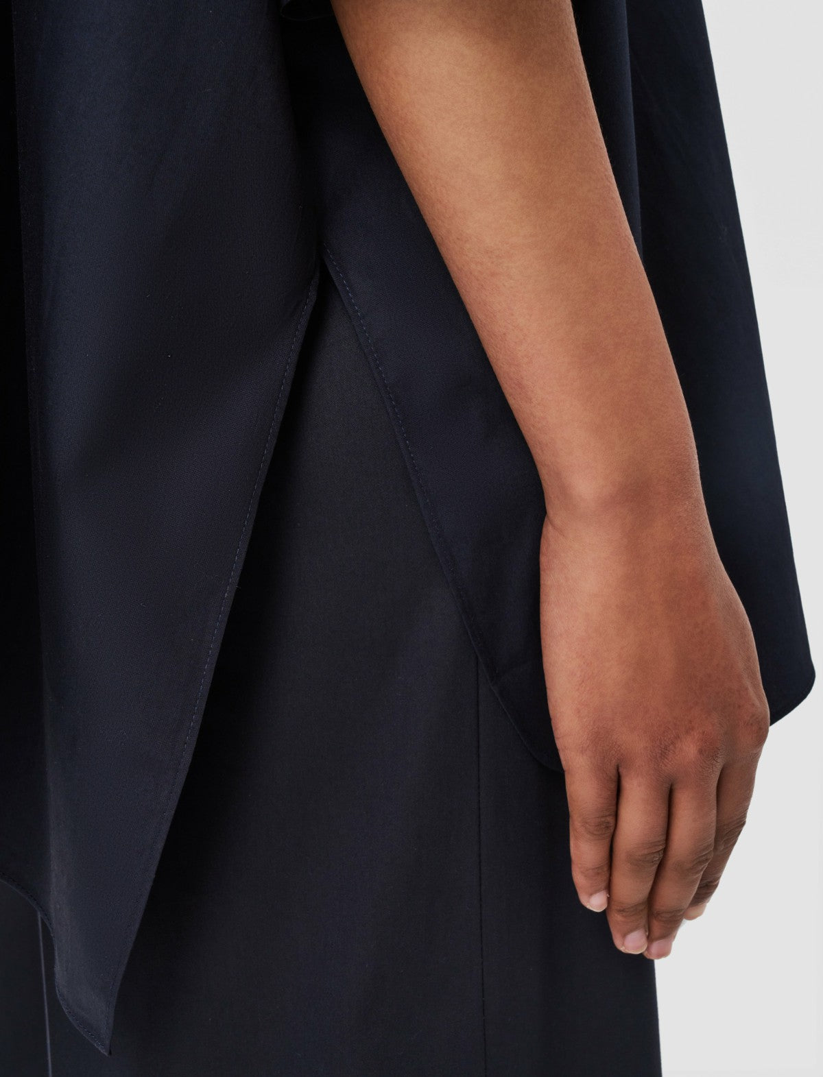JOSEPH Fashion Women Congo Poplin Cotton Shirt Navy