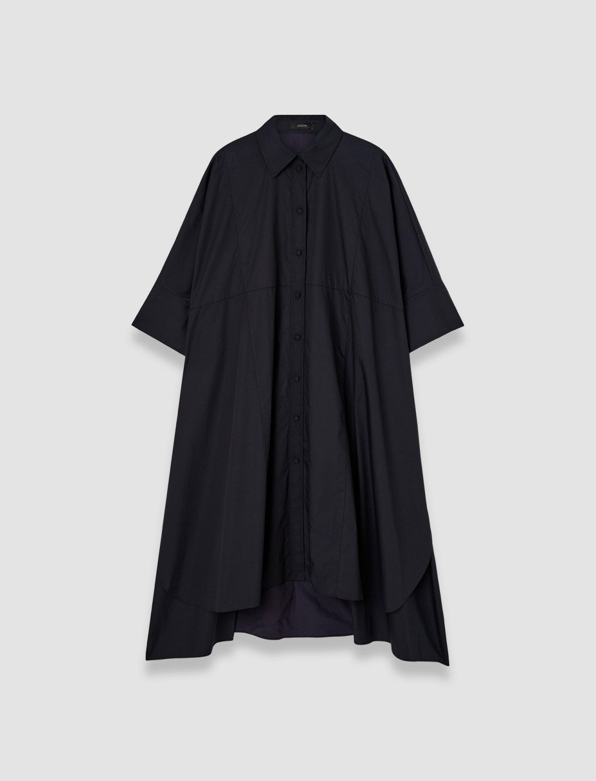 JOSEPH Fashion Women Dania Poplin Cotton Dress Navy
