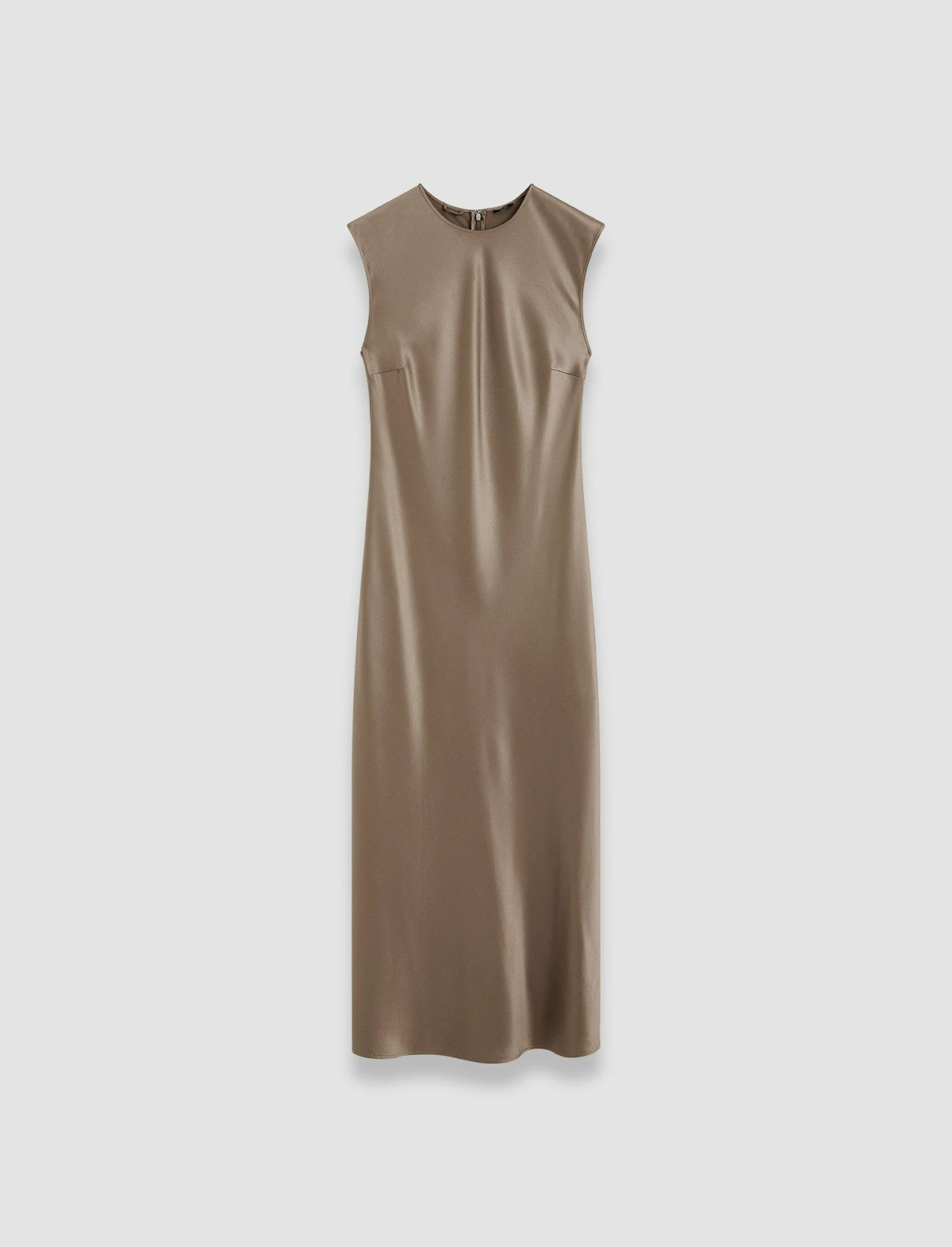 JOSEPH Fashion Women Garnier Silk Satin Dress Escargot