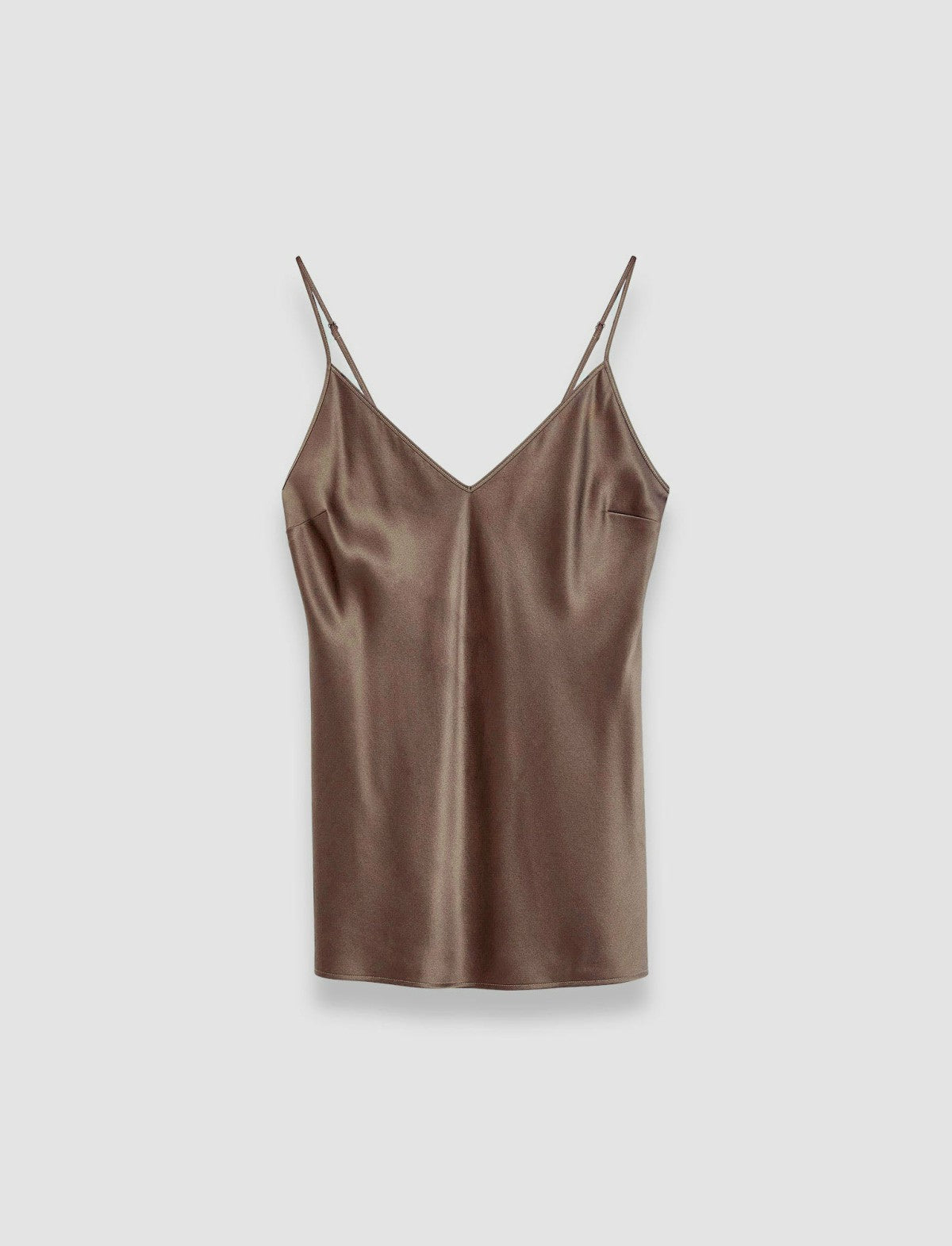 JOSEPH Fashion Women Clea Silk Satin Camisole Escargot