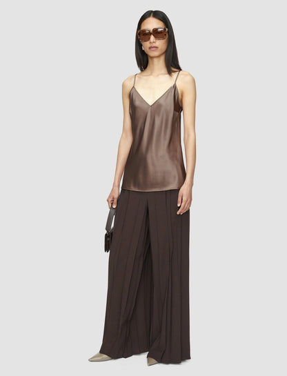 JOSEPH Fashion Women Clea Silk Satin Camisole Escargot