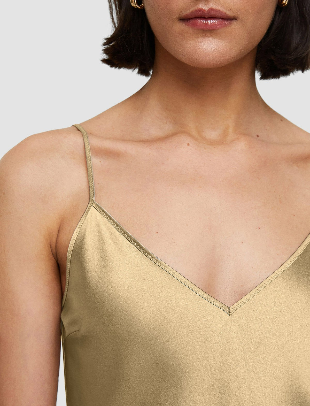 JOSEPH Fashion Women Clea Silk Satin Camisole Desert Sand