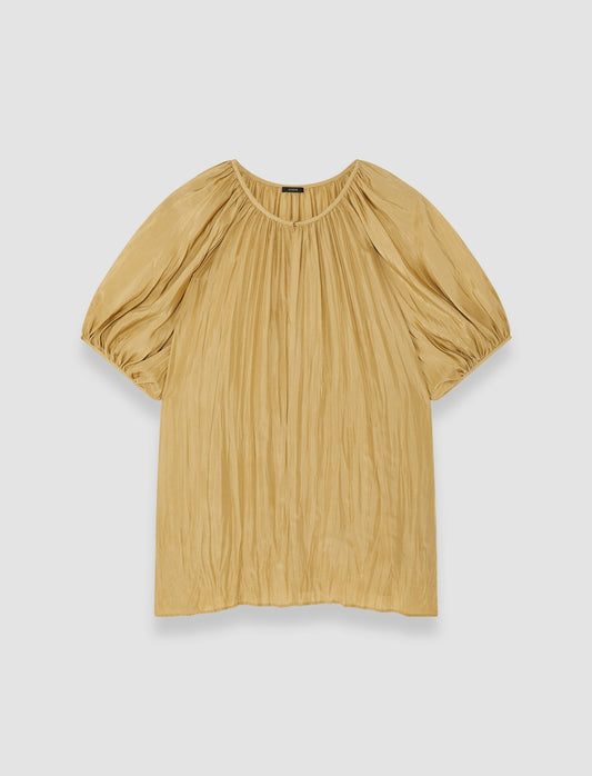 JOSEPH Fashion Women Briela Habotai Silk Blouse Desert Sand