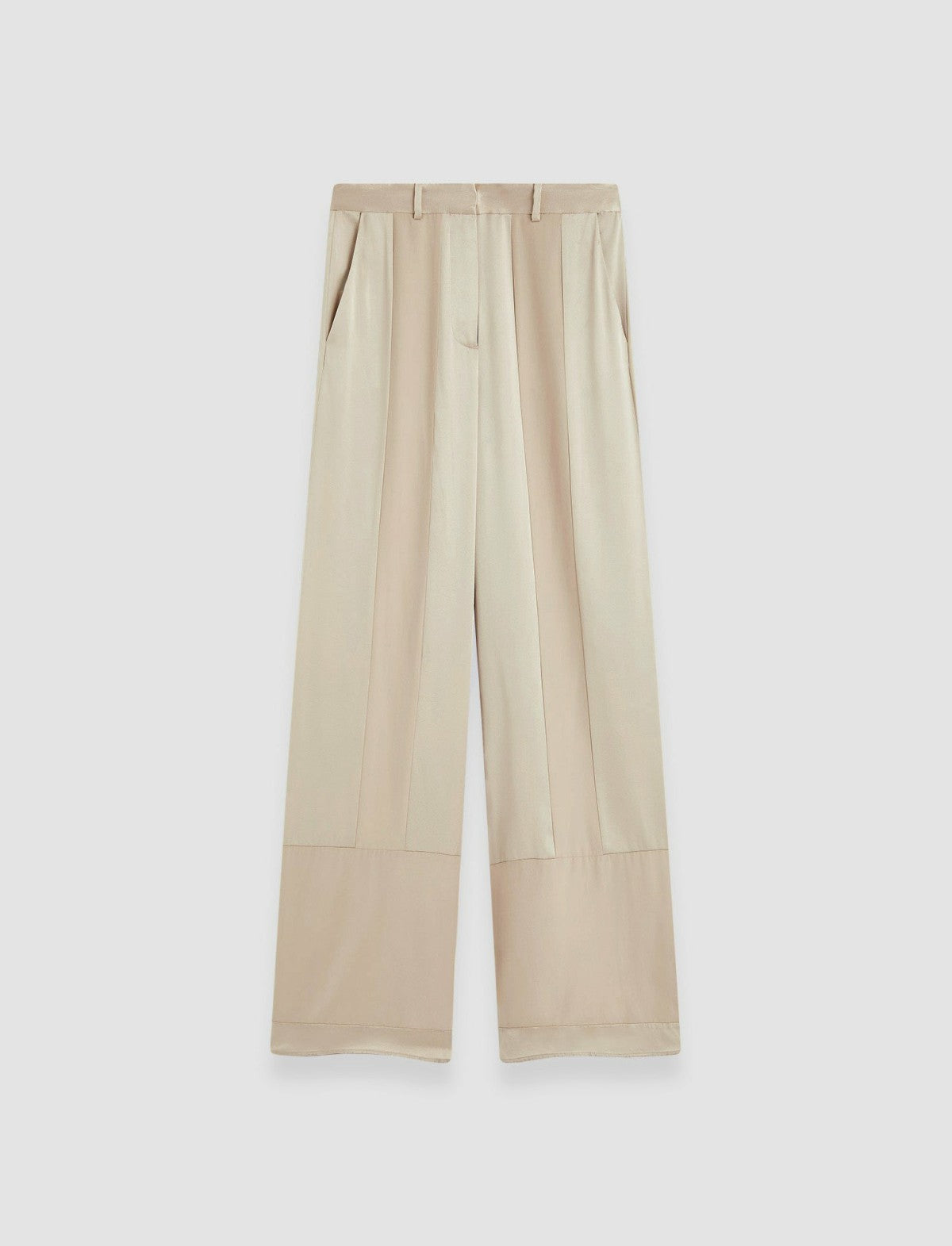 JOSEPH Fashion Women Corto Shiny Matte Satin Trousers Quail