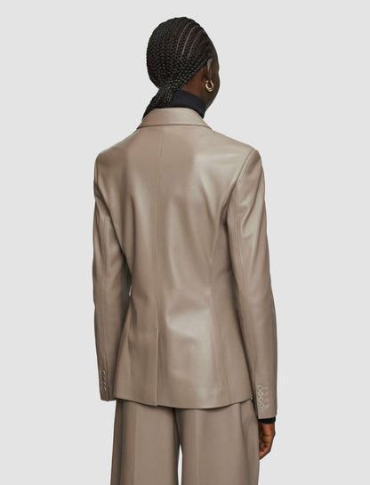 JOSEPH Fashion Women Glenview Nappa Leather Jacket Escargot