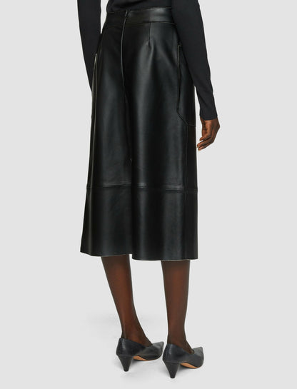 JOSEPH Fashion Women Blomfield Nappa Leather Skirt Black