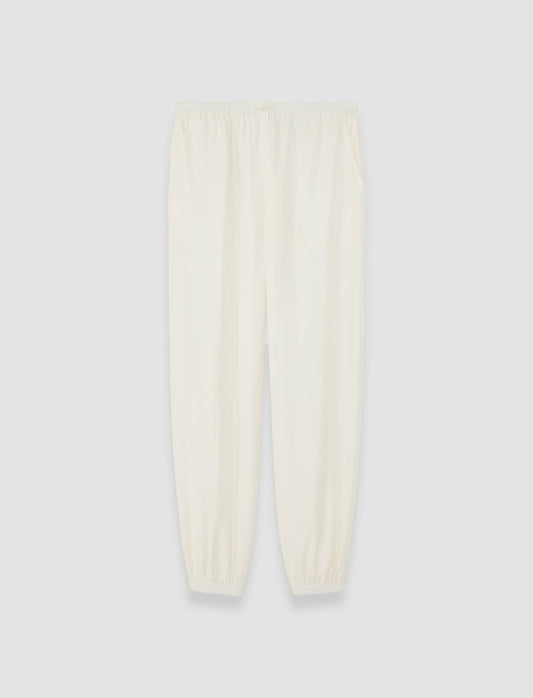 JOSEPH Fashion Women Taio Soft Cotton Silk Trousers Ivory