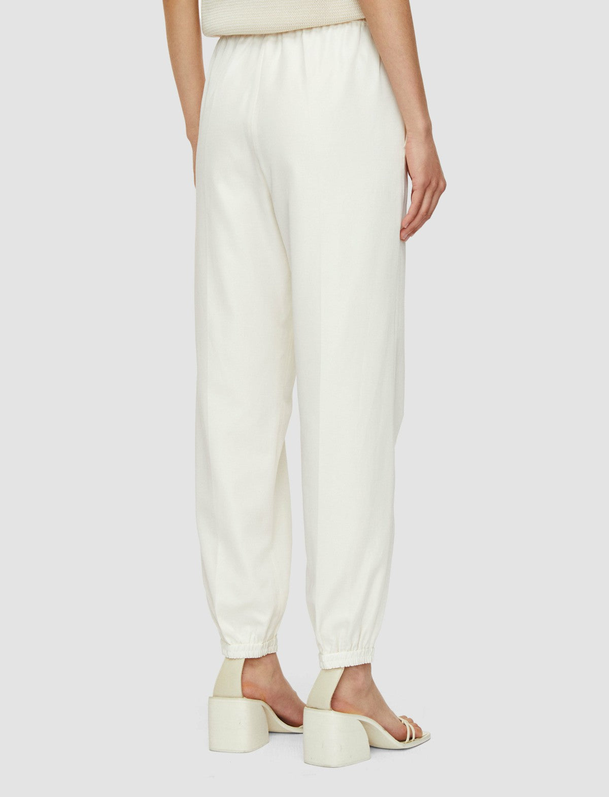 JOSEPH Fashion Women Taio Soft Cotton Silk Trousers Ivory
