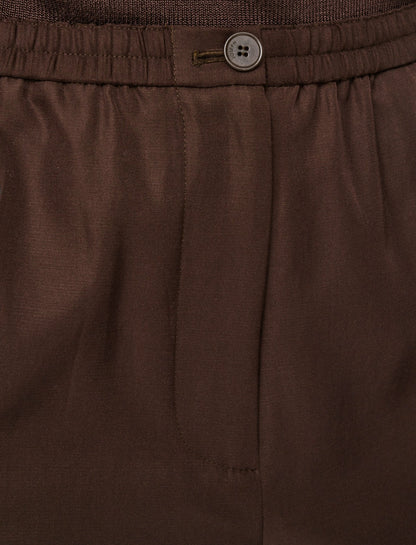 JOSEPH Fashion Women Taio Soft Cotton Silk Trousers Ebony