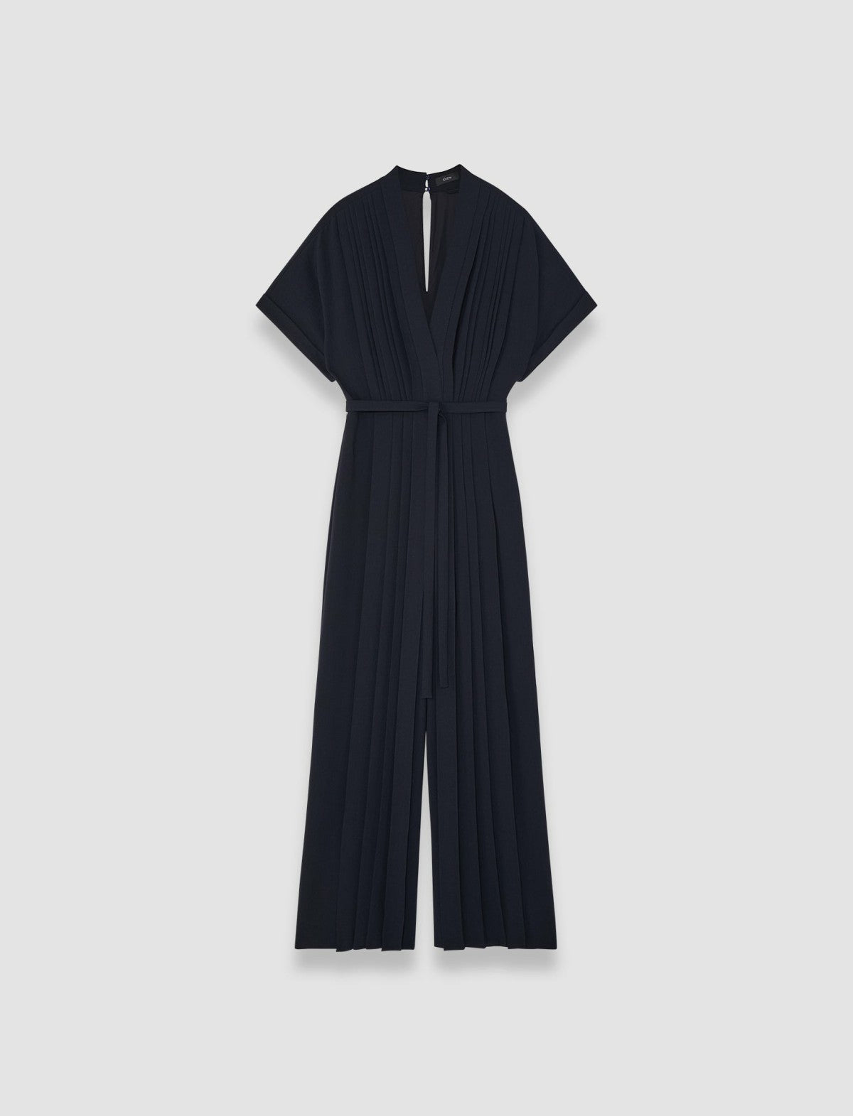 JOSEPH Fashion Women Sofia Airy Plissé Jumpsuit Navy