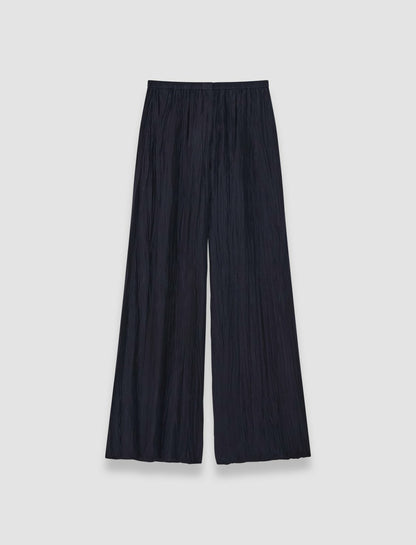 JOSEPH Fashion Women Thoresby Habotai Silk Trousers Navy