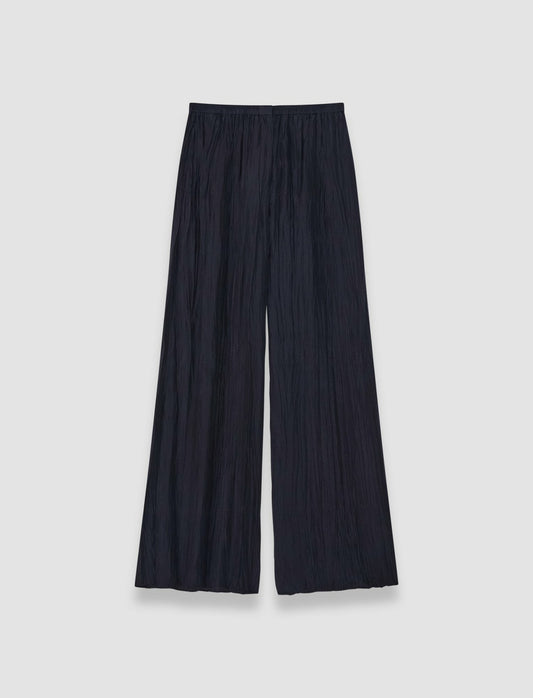 JOSEPH Fashion Women Thoresby Habotai Silk Trousers Navy