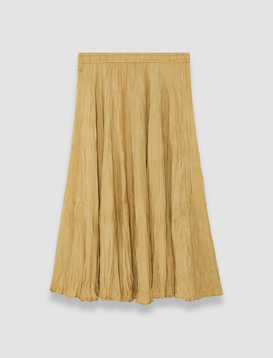 JOSEPH Fashion Women Sully Habotai Silk Skirt Desert Sand