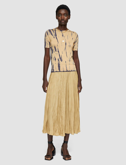 JOSEPH Fashion Women Sully Habotai Silk Skirt Desert Sand