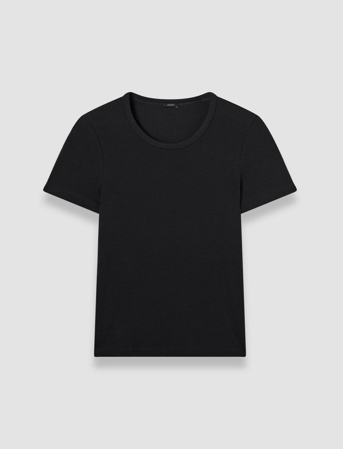 JOSEPH Fashion Women Jersey Rib T-Shirt Black