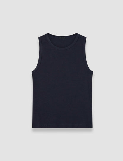 JOSEPH Fashion Women Jersey Rib Tank Top Navy