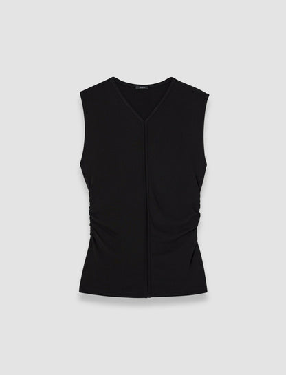 JOSEPH Fashion Women Pajol Crepe Jersey Top Black