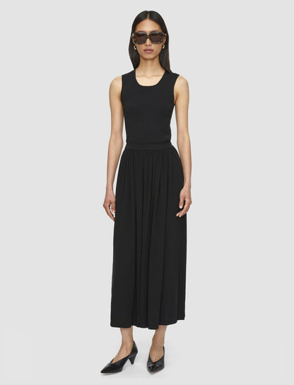 JOSEPH Fashion Women Vidal Crepe Jersey Skirt Black