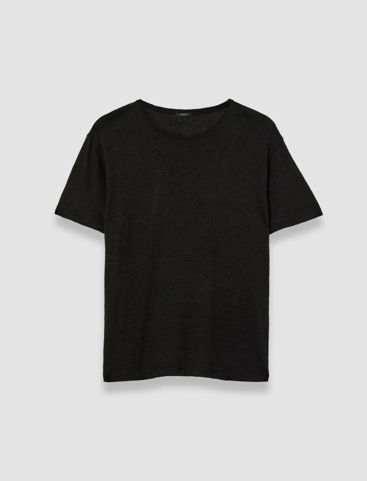 JOSEPH Fashion Women Linen Jersey T-Shirt Black