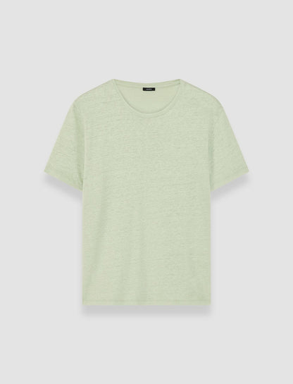 JOSEPH Fashion Women Linen Jersey T-Shirt Matcha