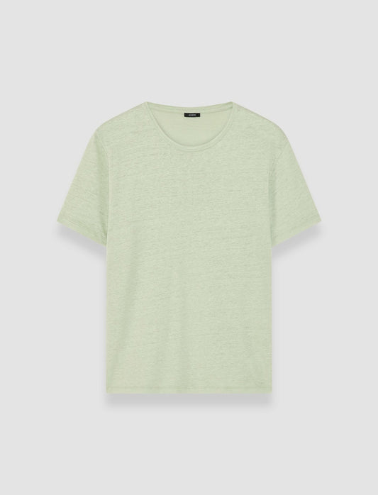 JOSEPH Fashion Women Linen Jersey T-Shirt Matcha