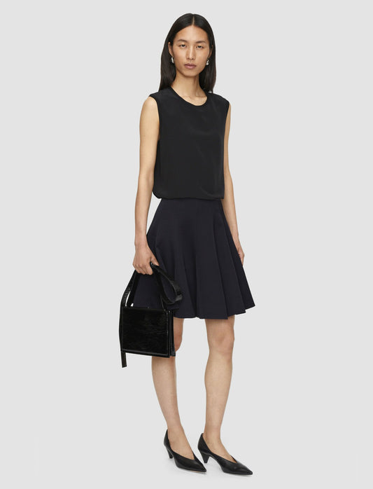 JOSEPH Fashion Women Becca Viscose Crepe Mini Skirt Navy