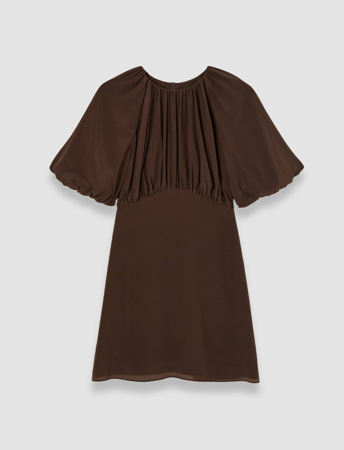 JOSEPH Fashion Women Lizzie Crepe de Chine Silk Dress Ebony