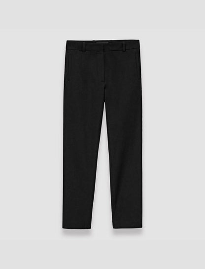 JOSEPH Fashion Women New Eliston Gabardine Stretch Trousers Black