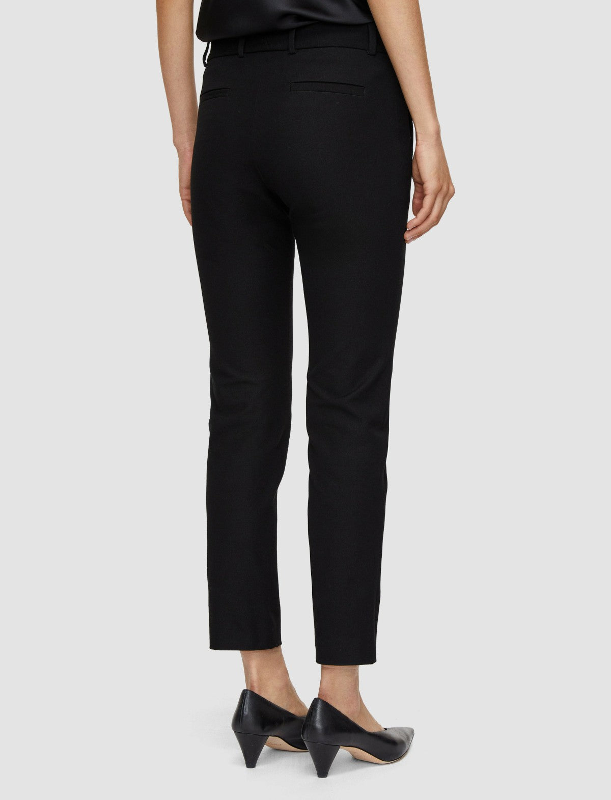 JOSEPH Fashion Women New Eliston Gabardine Stretch Trousers Black