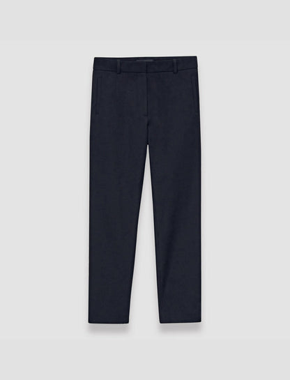 JOSEPH Fashion Women New Eliston Gabardine Stretch Trousers Navy