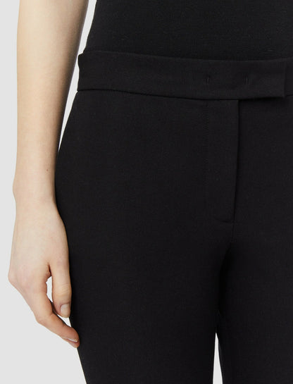 JOSEPH Fashion Women Gabardine Stretch Queen Trousers Black
