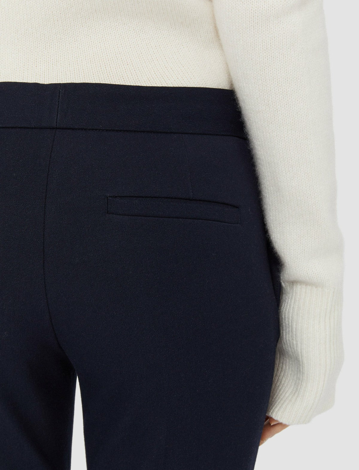 JOSEPH Fashion Women Gabardine Stretch Queen Trousers Navy