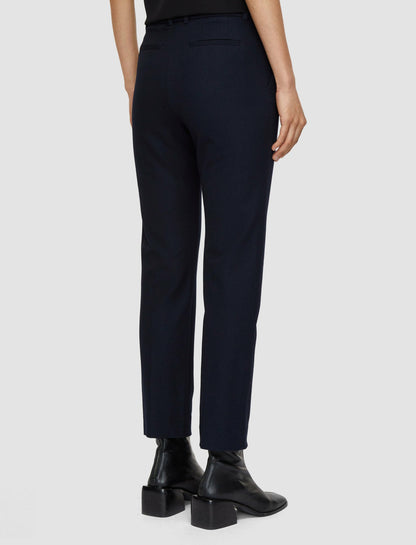 JOSEPH Fashion Women Coleman Gabardine Stretch Trousers Navy