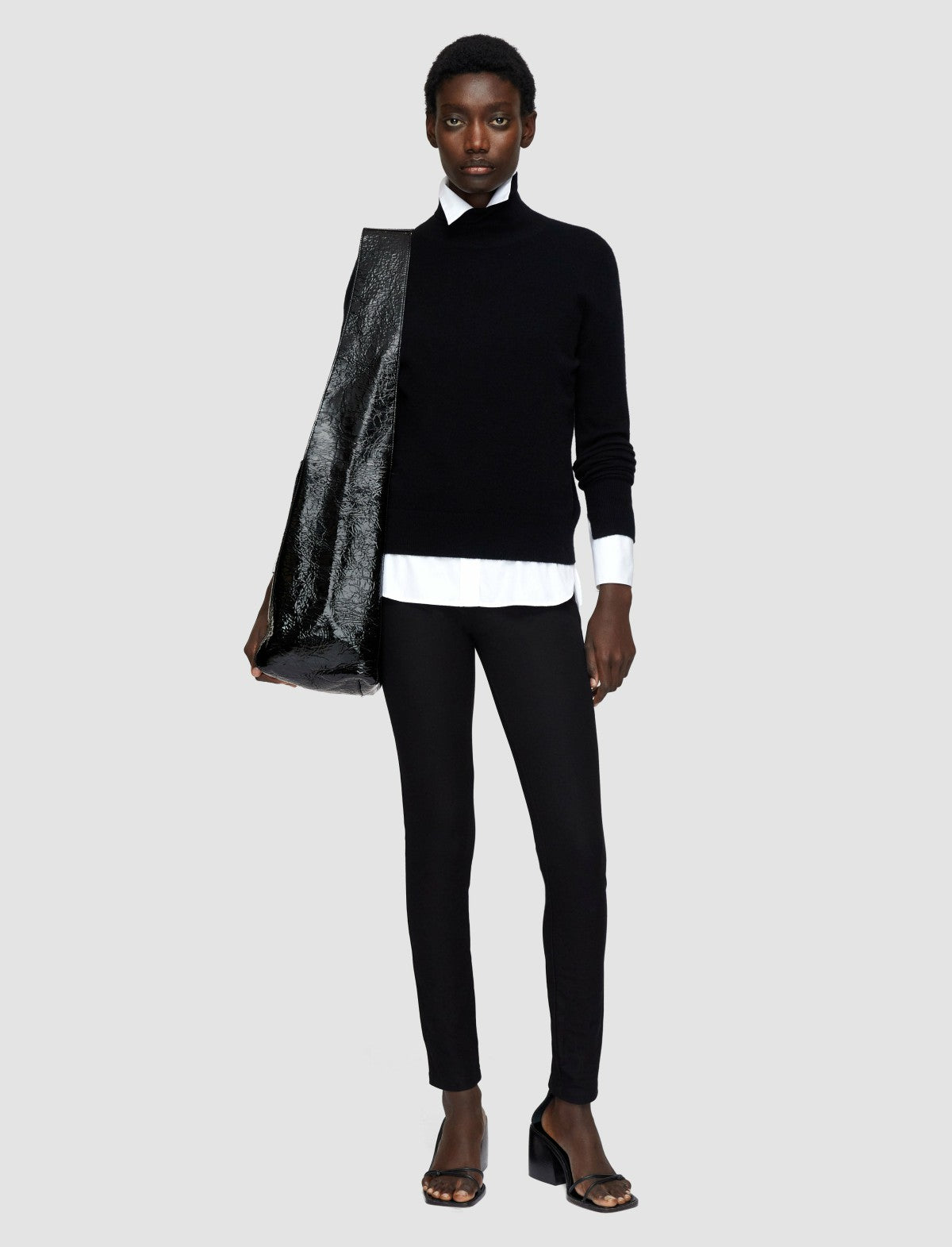 JOSEPH Fashion Women Gabardine Stretch Leggings Black