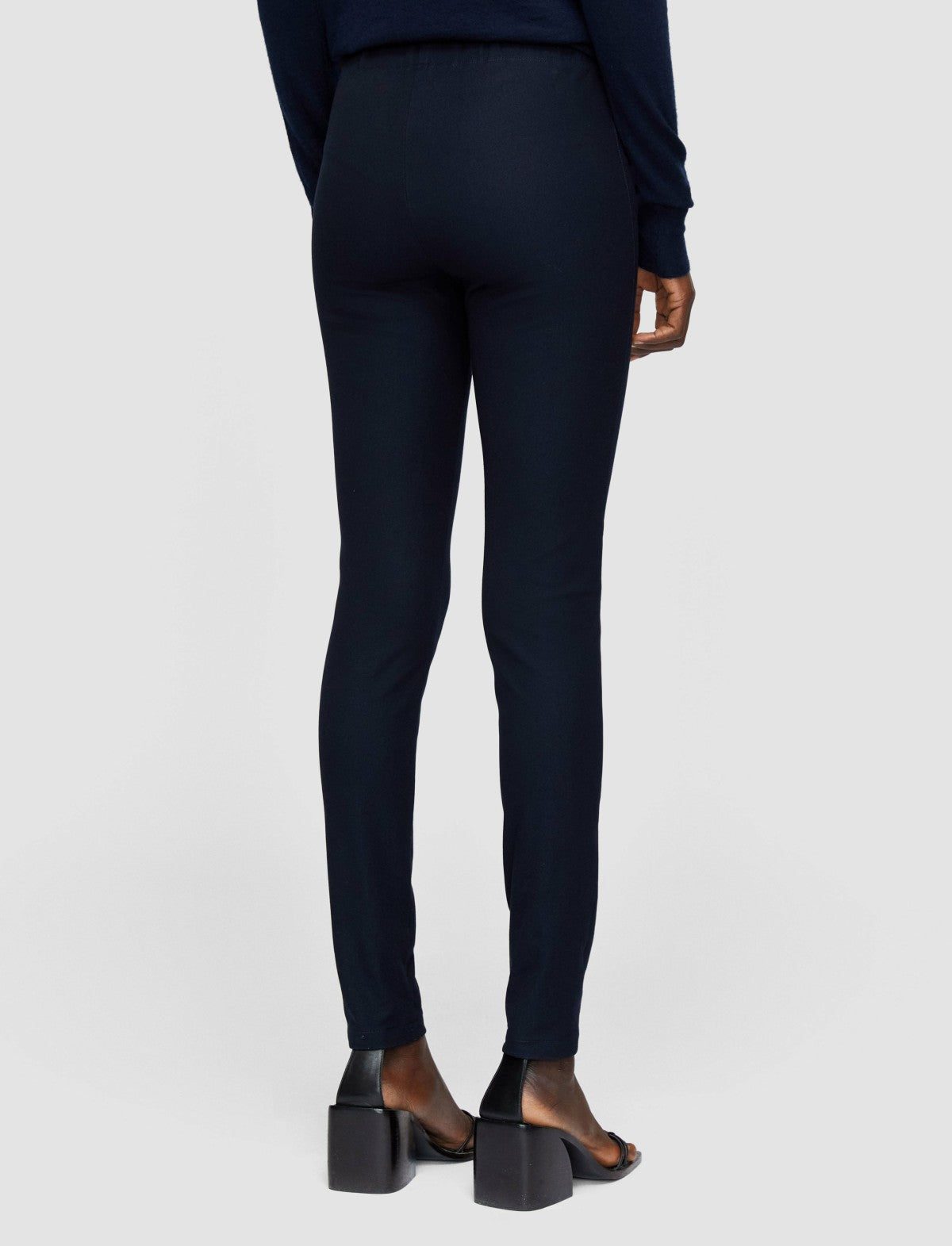 JOSEPH Fashion Women Gabardine Stretch Leggings Navy