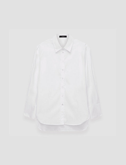JOSEPH Fashion Women Light Poplin Joe Shirt White