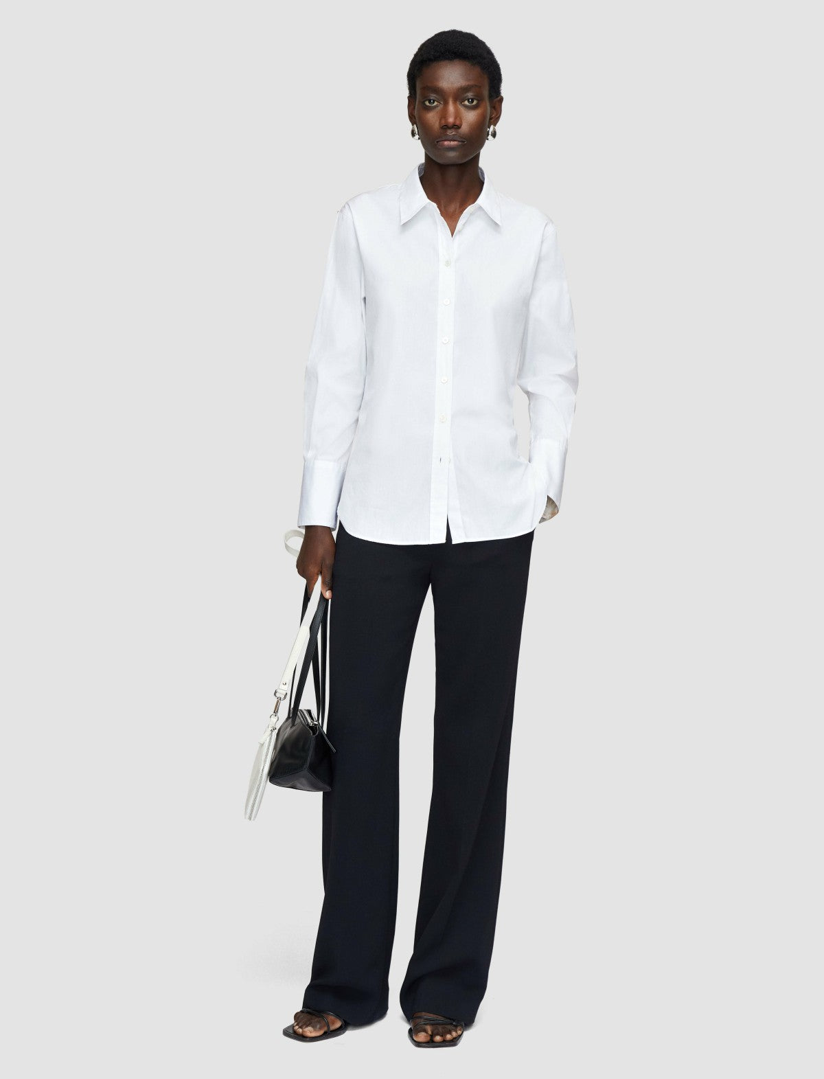 JOSEPH Fashion Women Light Poplin Joe Shirt White