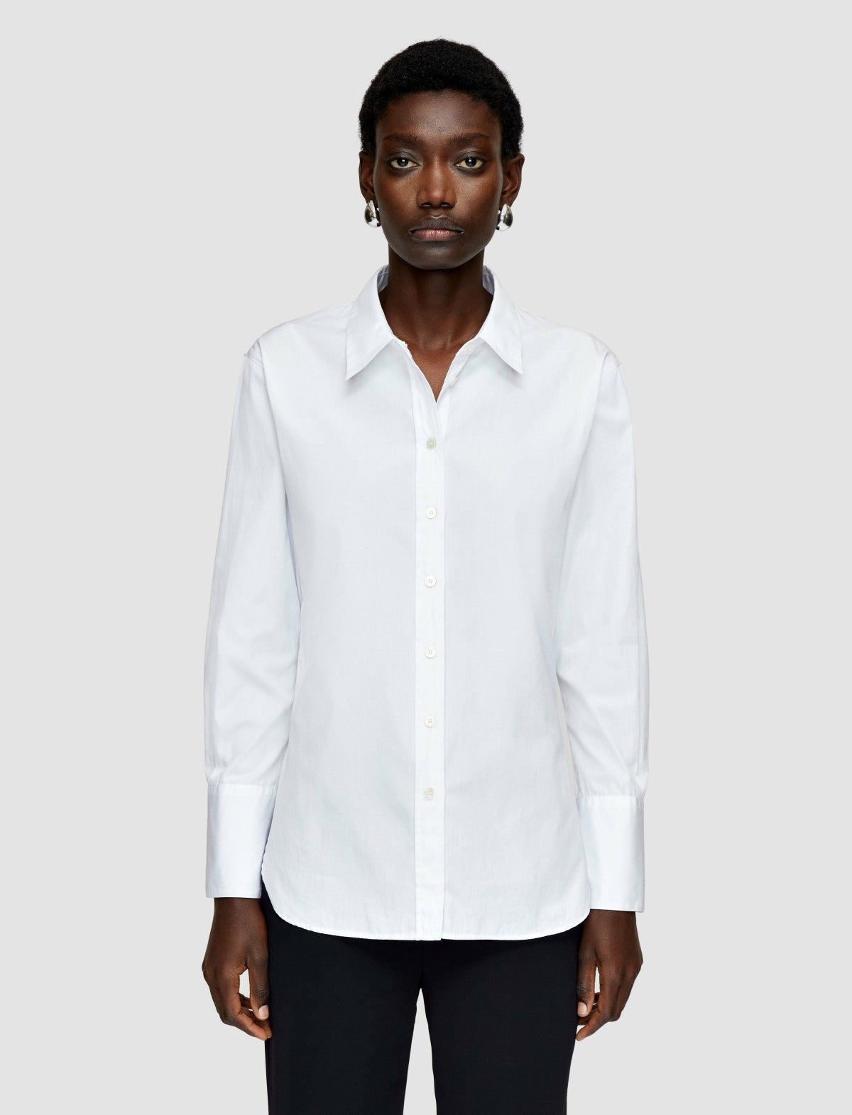 JOSEPH Fashion Women Light Poplin Joe Shirt White