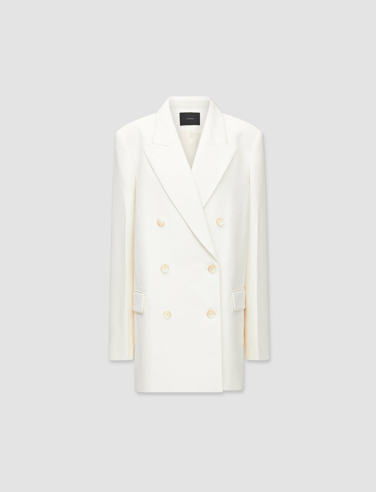 JOSEPH Fashion Women Wool Viscose Chapone Jacket Ivory